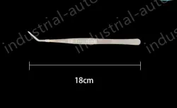 Stainless steel tweezers Curved tip (thick) 18cm
