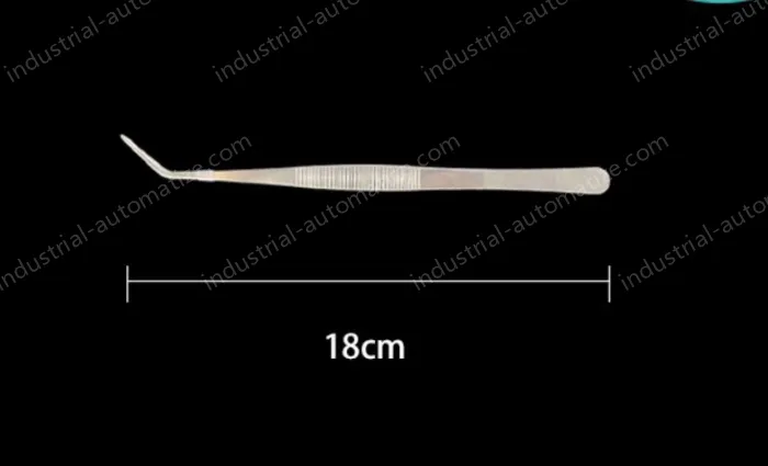 Stainless steel tweezers Curved tip (thick) 18cm