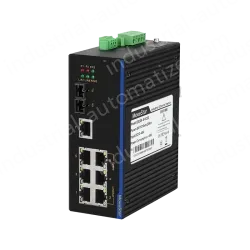 1 Port 100M F(x) + 7 Ports 10/100M T(x) Din-Rail Unmanaged Industrial Ethernet Switch
