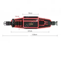 Red upgraded tool belt bag medium bag + mineral water hook