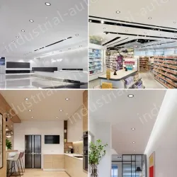 S8 downlight white + double silver 6W