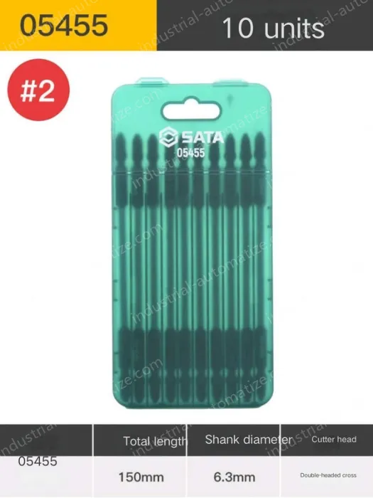 10Pcs double-ended cross #2 with a total length of 150mm-05455