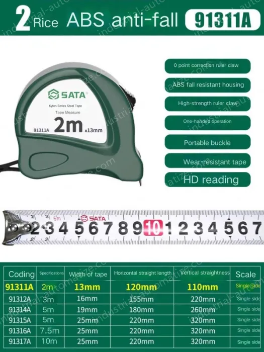 ABS drop resistance 2 meters ruler width 13mm-91311A