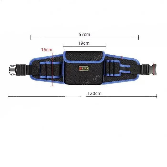 Middle pocket economic thickened waist bag (yellow and blue edge random)