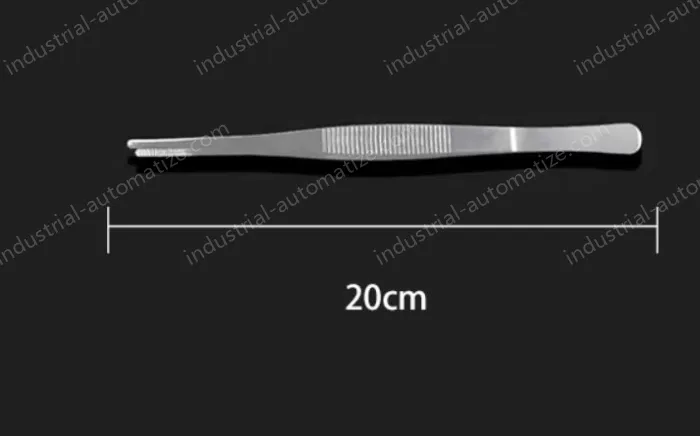 Stainless steel tweezers Straight round head (thick) 20cm