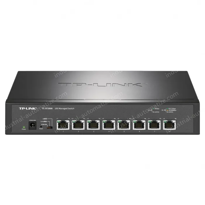 8 x 10Gbps RJ45 ports Full 10 Gigabit cloud management switches