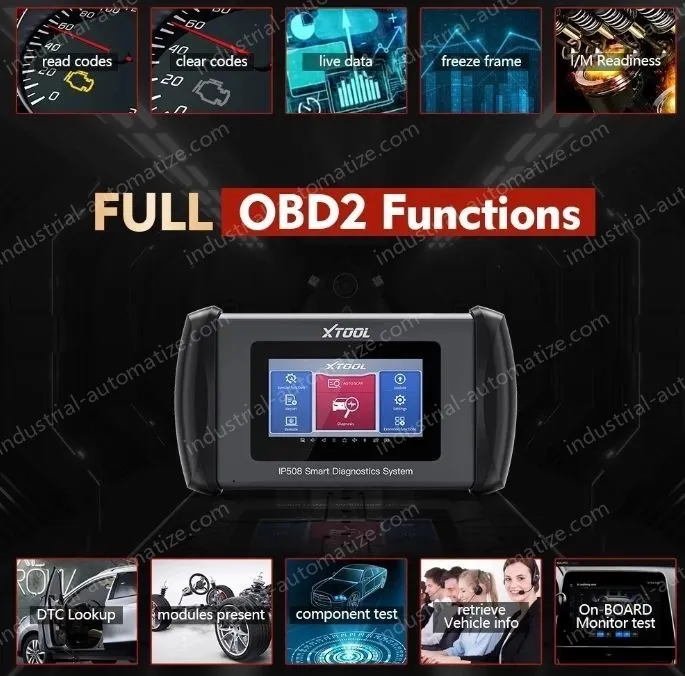 XTOOL InPlus IP508 5 Systems Auto Diagnostic Scanner