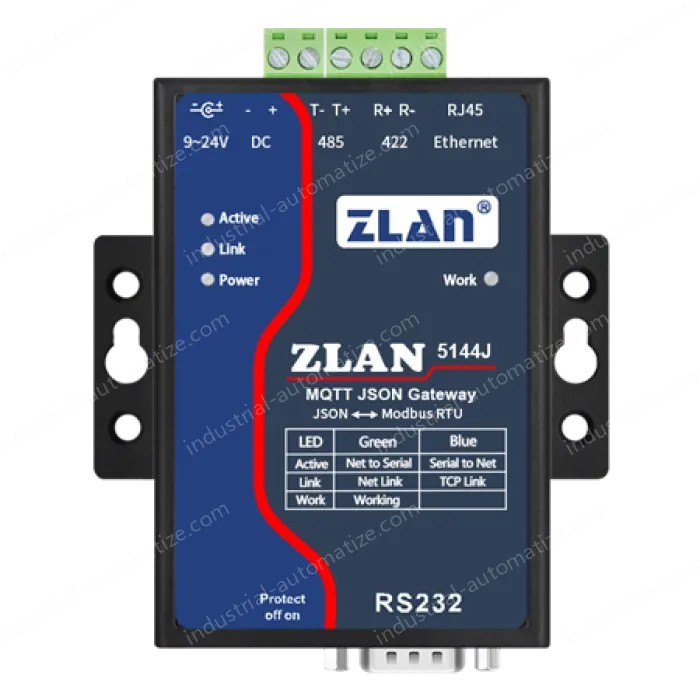 MQTT+JSON to Modbus gateway