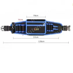 Blue Upgraded Tool Belt Bag Medium Bag + Mineral Water Hook Included