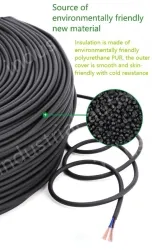 5 core 4 core 2 core sensor cable 20 AWG 5 pole