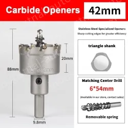 Stainless steel special hole opener 42mm