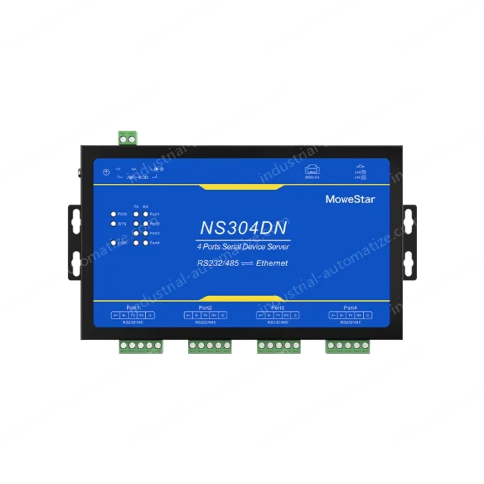 4 Ports RS232/485 Serial to 100M Ethernet Server