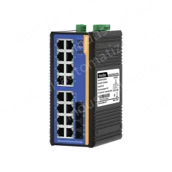 [100 Gigabit 2 Optical 16 Electric] Ring Network Management Industrial Switch