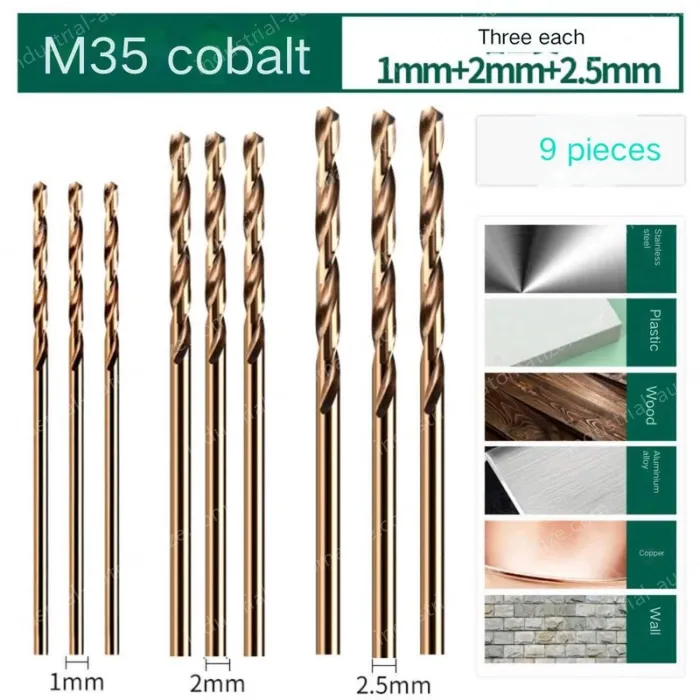 3 pieces of 1mm, 2mm, and 2.5mm