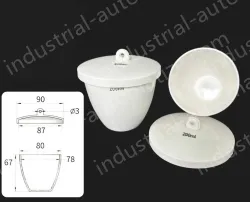 Ceramic crucibles 150ml+ lid