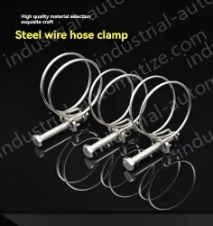 Double steel wire hose clamp 201 material 45-50*2 [wire diameter]