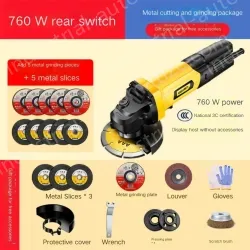 Decoration 760W rear switch metal cutting and grinding