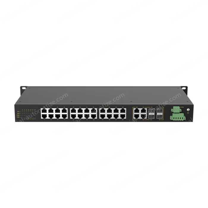 4 Ports Gigabit Combo + 24 Ports 10/100M T(x) Rack-mount Unmanaged Industrial Ethernet Switch