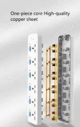 European standard split control 6 jack