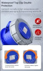 3 pole 63A Surface mounted socket