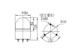 Small warning lightsLTE-1082J AC220V Yellow