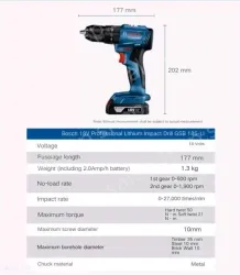 GSB 185-LI single electric +33 pcs