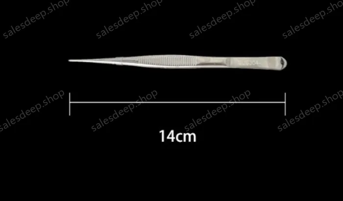 Stainless steel tweezers Straight tip (304 models) 14cm