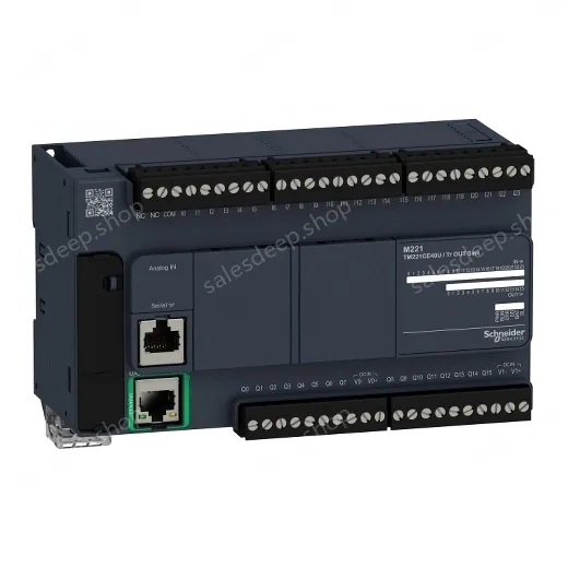 TM221CE40U Logic controller, Modicon M221, 40io tr.npn ethernet