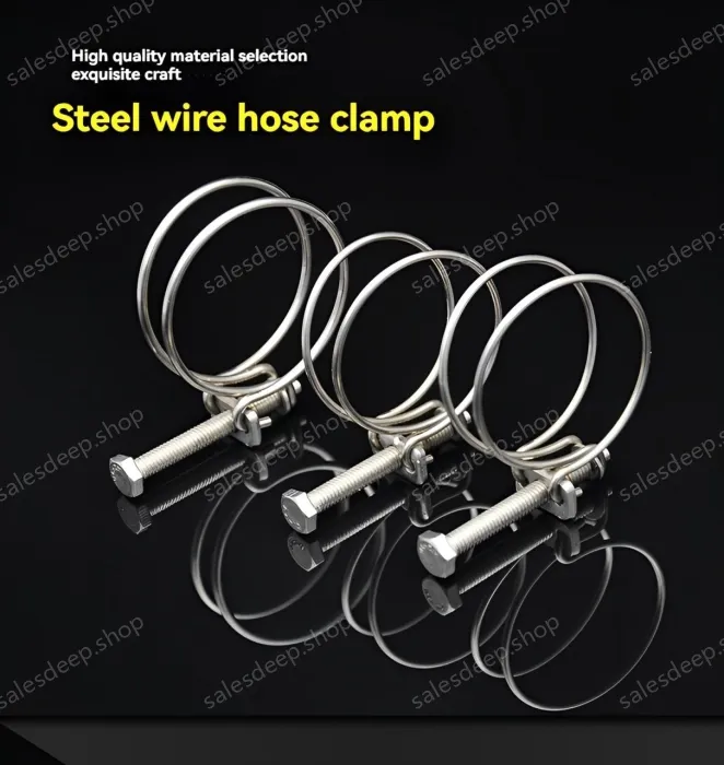 Double steel wire hose clamp 201 material 25-29*3 [wire diameter]
