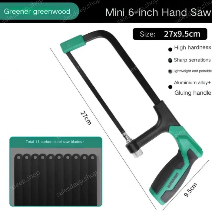 DIY recommended 6 inch flat steel durable hacksaw stand contains 11 carbon hacksaw blades
