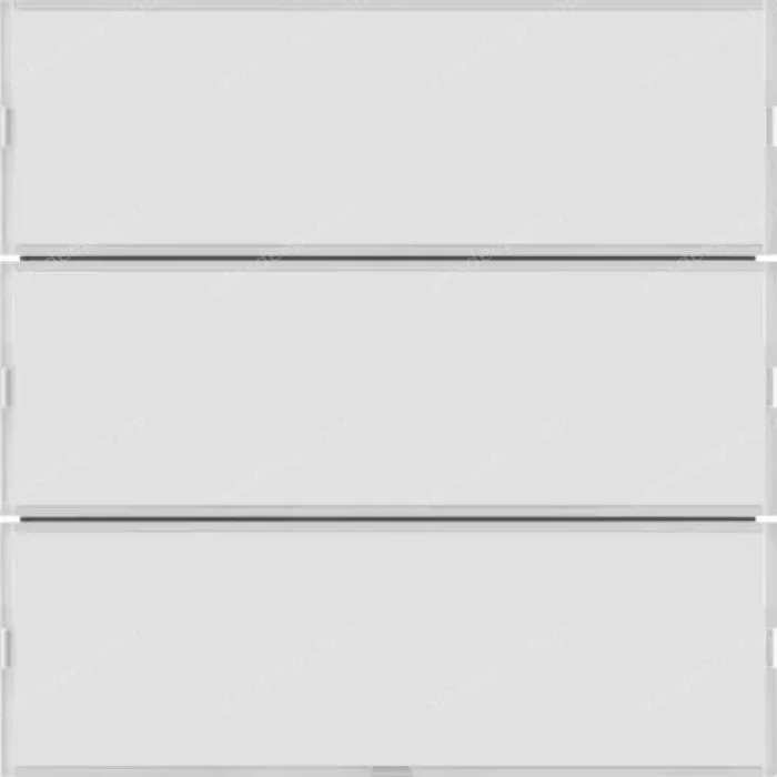 Push-button 3g, lab. field,RGB LED, int. temp.sensor, KNX-S.1/B.3/B.7,f.wh.p.wh