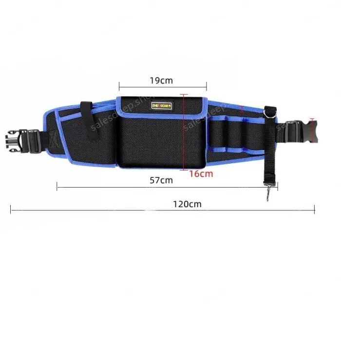 The blue edge upgraded middle pocket can be equipped with an electric drill + hook included