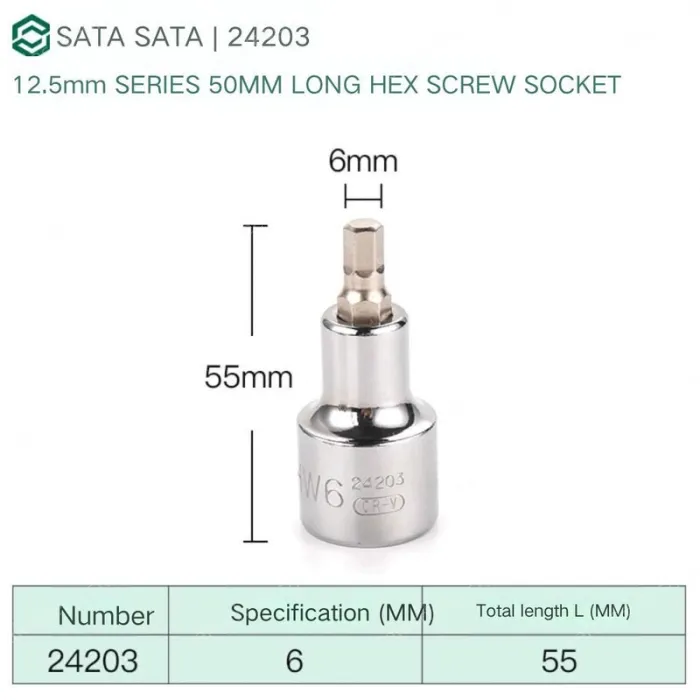 Dafei 6mm with a total length of 55mm-24203